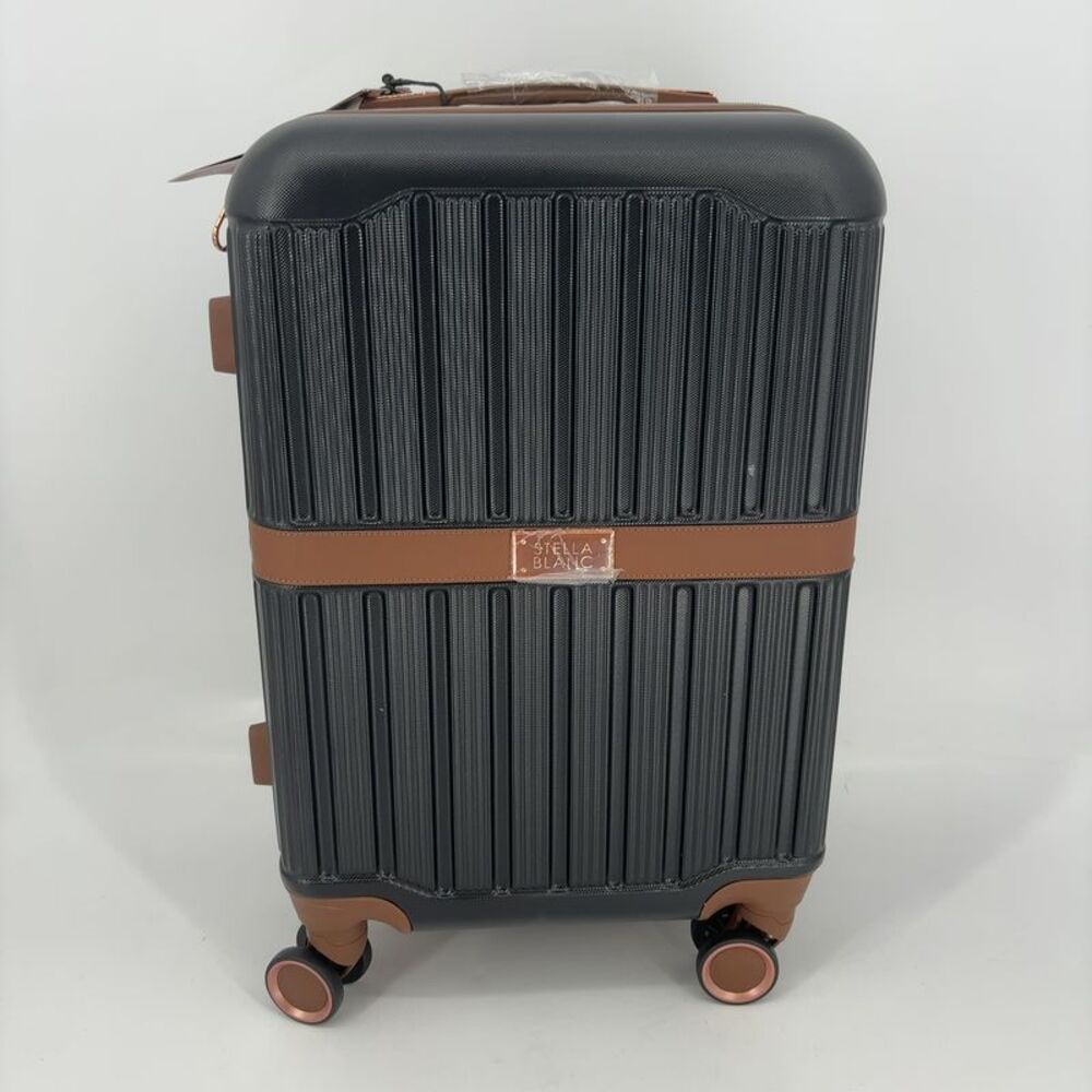 Stella Blanc Expandable Dakota 2-Piece Hardside Carry-on Cosmetic Bag